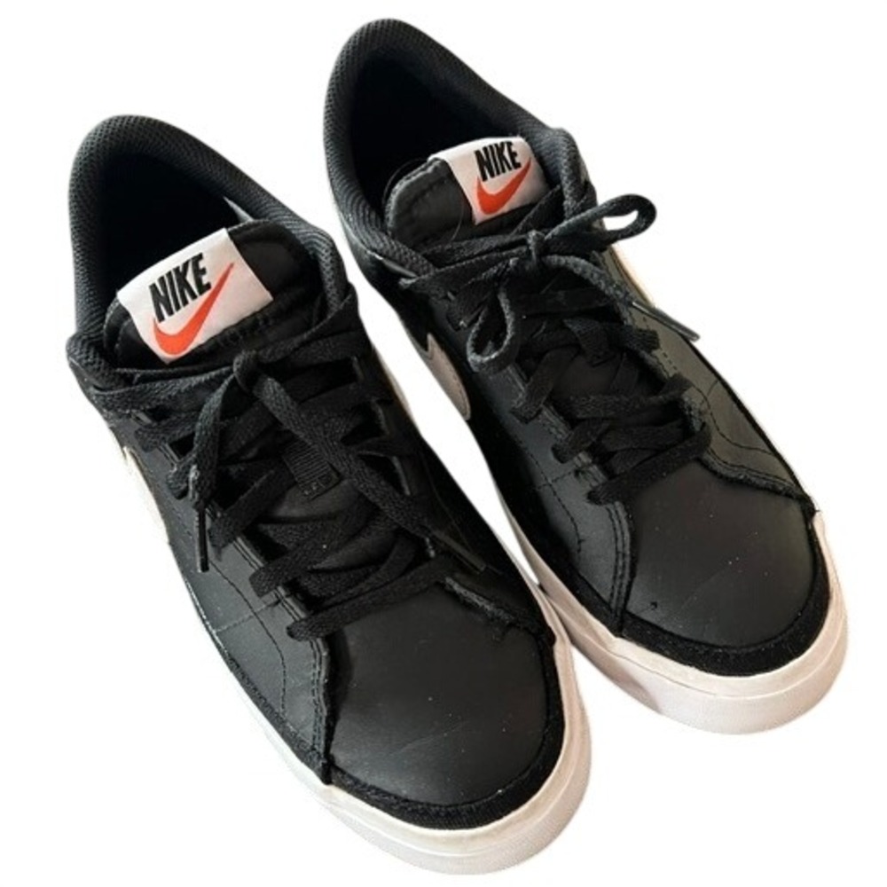 Nike Court Legacy Sneakers Youth 6Y Black White DA5380-002 Low Top Shoes